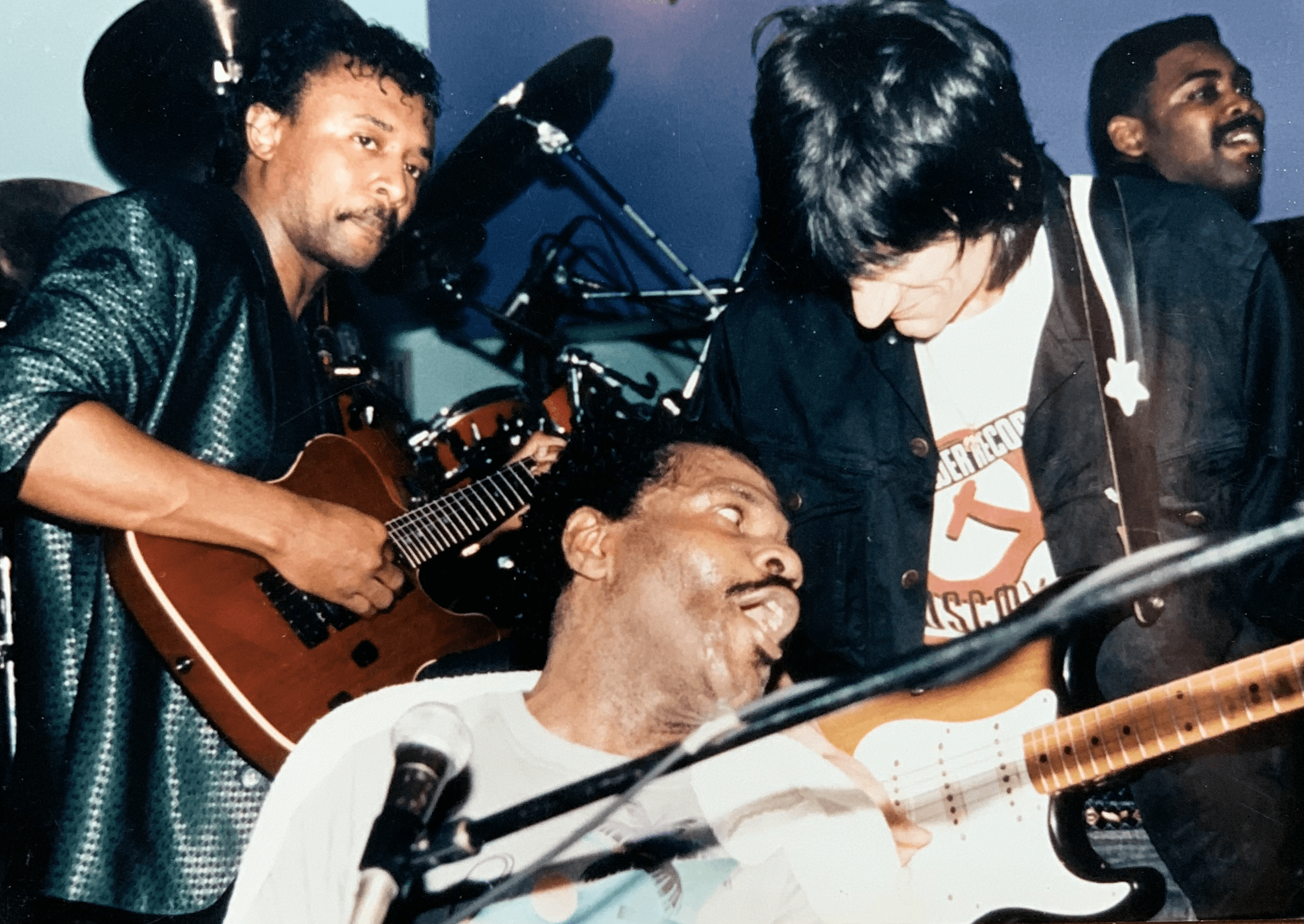 Robert D. Palmer with Billy Preston. Photograph from the Palmer family archive.